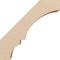 Ekena Millwork 3-inch W x 10-inch D x 10-inch H Balboa Rough Cedar Woodgrain TimberThane Knee Brace, Primed BRCUR03X10X10BOARCPR - alternate 3
